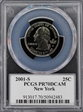 2001-S 25C New York PR70DCAM
