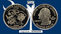 2000-S 25C South Carolina PR70DCAM