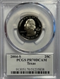2004-S 25C Texas PR70DCAM