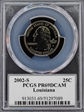 2002-S 25C Louisiana PR69DCAM