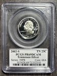 2002-S 25C Tennessee Silver PR69DCAM