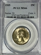 1935 25C MS66