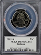 2002-S 25C Indiana PR70DCAM