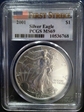 2001 $1 Silver Eagle First Strike MS69