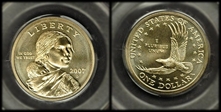 2007-D SAC$1 Satin Finish SP68