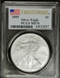 2009 $1 Silver Eagle First Strike MS70