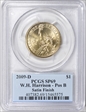2009-D $1 W.H. Harrison - Pos B Satin Finish SP69