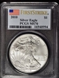 2010 $1 Silver Eagle First Strike MS70