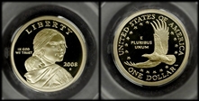 2008-S SAC$1 PR70DCAM