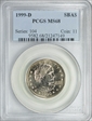 1999-D SBA$1 MS68