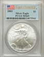 2003 $1 Silver Eagle First Strike MS69