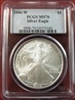 2006-W $1 Burnished Silver Eagle SP70