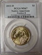 2012-D $1 Native American, Position B MS67