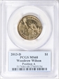 2013-D $1 Woodrow Wilson Position A MS68