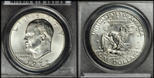 1972-S $1 Silver MS68