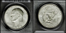 1973-S $1 Silver MS68