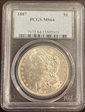 1887 $1 MS64