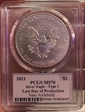 2021 $1 Silver Eagle - Type 1 Last Day of Production Legends of L Nate Archibald MS70