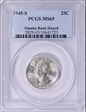 1945-S 25C MS65
