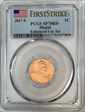 2017-S 1C Shield Enhanced Unc Set First Strike SP70RD