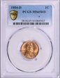 1954-D 1C MS65RD