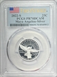 2022-S 25C Maya Angelou-Silver First Strike PR70DCAM