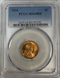 1934 1C MS64RD