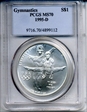 1995-D $1 Gymnastics MS70