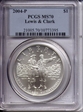2004-P $1 Lewis & Clark MS70