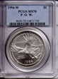 1994-W $1 P. O. W. MS70