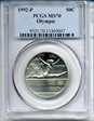 1992-P 50C Olympic MS70