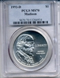 1993-D $1 Madison MS70