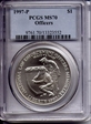 1997-P $1 Officers MS70