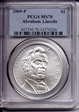 2009-P $1 Abraham Lincoln MS70