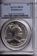 1990-W $1 Eisenhower MS70