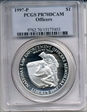 1997-P $1 Officers PR70DCAM