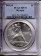 1992-D $1 Olympic MS70