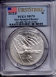 2012-P $1 Star-Spangled Banner First Strike MS70