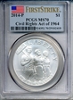 2014-P $1 Civil Rights Act of 1964 First Strike MS70