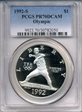 1992-S $1 Olympic PR70DCAM