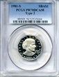 1981-S SBA$1 Type 2 PR70DCAM