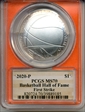 2020-P $1 Basketball Hall of Fame First Strike MS70