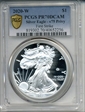 2020-W  $1 Silver Eagle - v75 Privy First Strike PR70DCAM