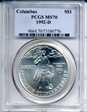 1992-D $1 Columbus MS70