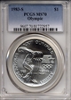 1983-S $1 Olympic MS70