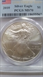 2010 $1 Silver Eagle MS70
