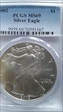 2002 $1 Silver Eagle MS69