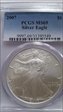 2007 $1 Silver Eagle MS69