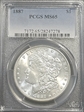 1887 $1 MS65