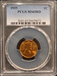 1935 1C MS65RD
